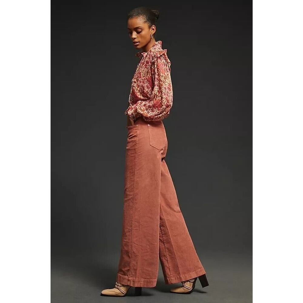 Anthropologie Gwen Wide Leg Corduroy Pants - New 32 Waist - Picture 2 of 8